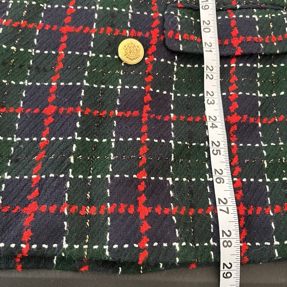 Zara Plaid Blazer in Red and Black - Picture 7 of 10